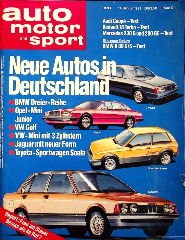 Deckblatt Auto Motor und Sport (01/1981)